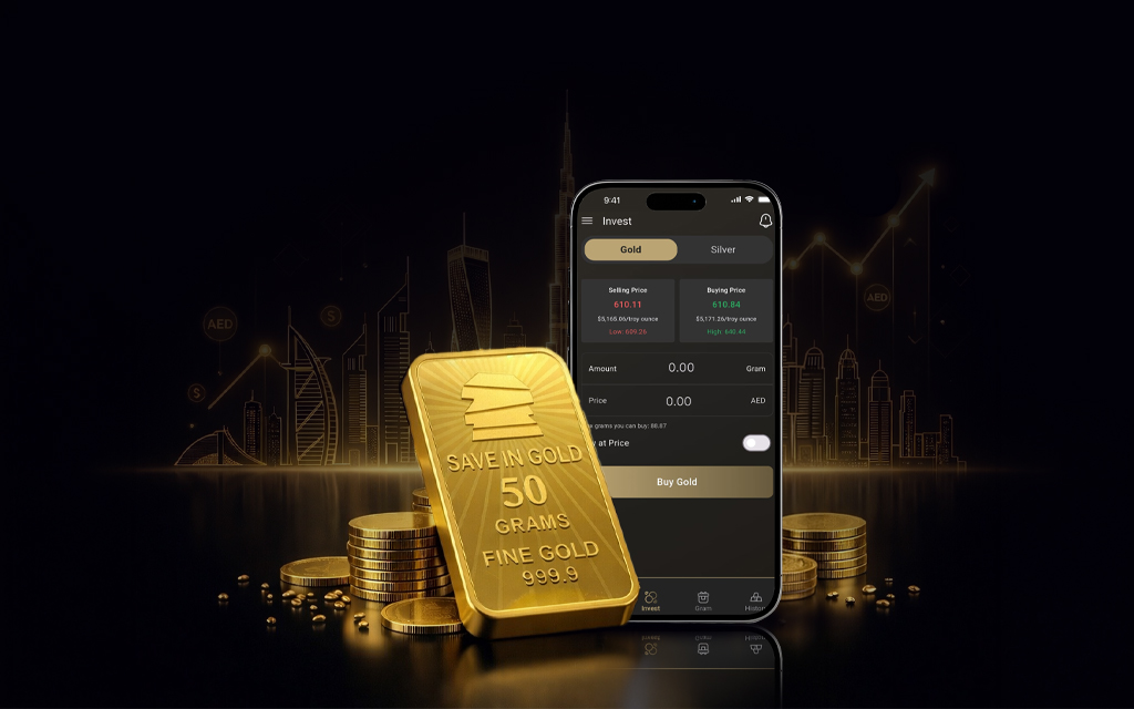 Buy Gold Online in UAE | 50 Gram Gold Bar Price in UAE – Save In Gold App